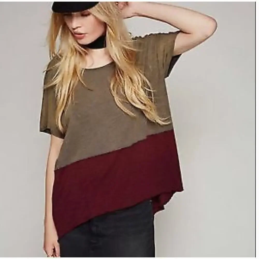 Free People We the Free Midnight Color Block Tee